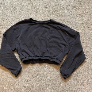 Gymshark Whitney Simons collection cropped pull over black size M